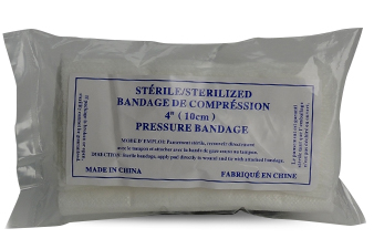 Bandage compressif à hémorragie 10 cm x 10 cm